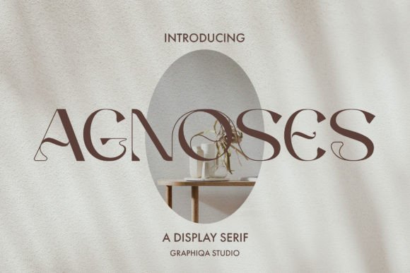 Agnoses Typeface for Editorial Design