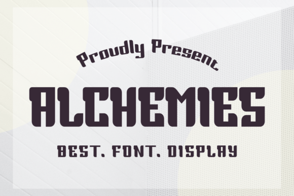 Alchemies: A Bold Slab Serif Font for Makers
