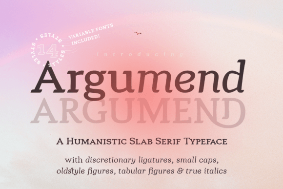 Argumend Typeface for Handmade Branding