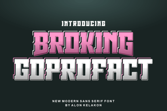 Broking Goprofact: A Slab Serif Font for Editorial Design