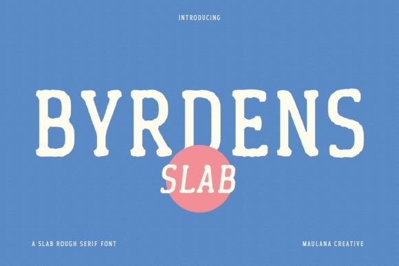 Byrdens: A Retro Slab Serif Font for Branding