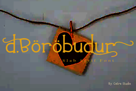 D Borobudur: A Distinctive Slab Serif Typeface