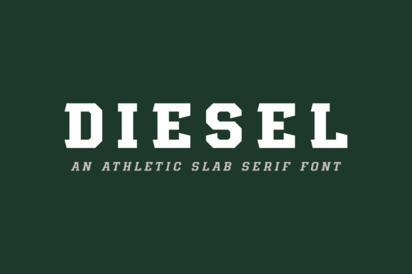 Diesel: A Bold Slab Serif Typeface for Modern Editorial Design