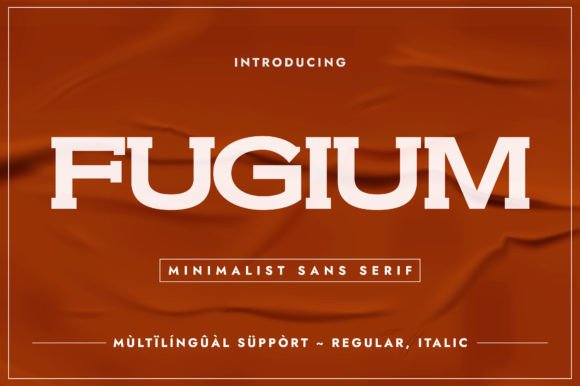 Fugium: A Wide Slab Serif Typeface for Editorial Design