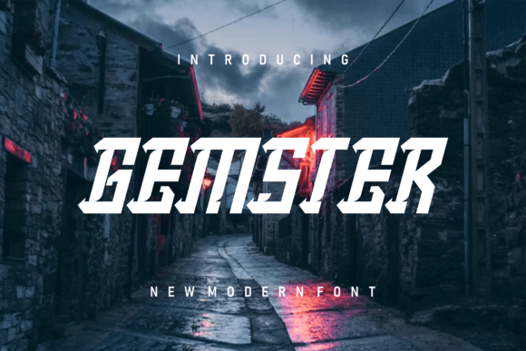 Gemster: A Modern Slab Serif Font for Bold Campaigns