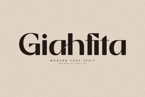 Giahfita Font for Elegant Craft Branding