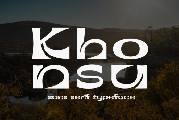 Khonsu Typeface: Glamorous Slab Serif for Makers