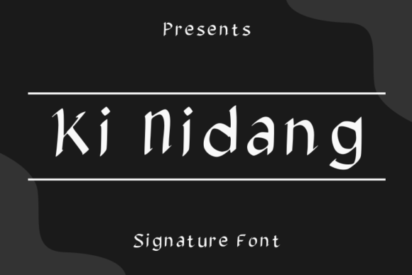 Ki Nidang Font for Elegant Handmade Branding