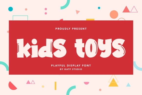 Kids Toys: A Playful Slab Serif Font for Editorial Design