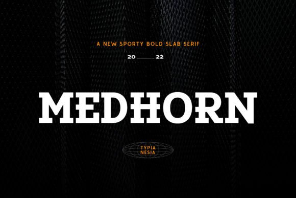 Medhorn: The Modern Sports Slab Serif Font for Crafters