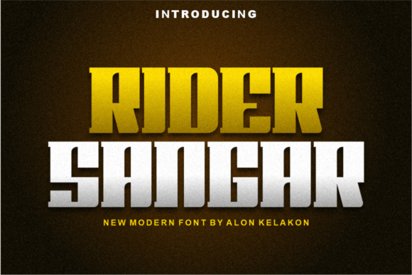 Rider Sangar: A Bold Slab Serif Font for Campaigns