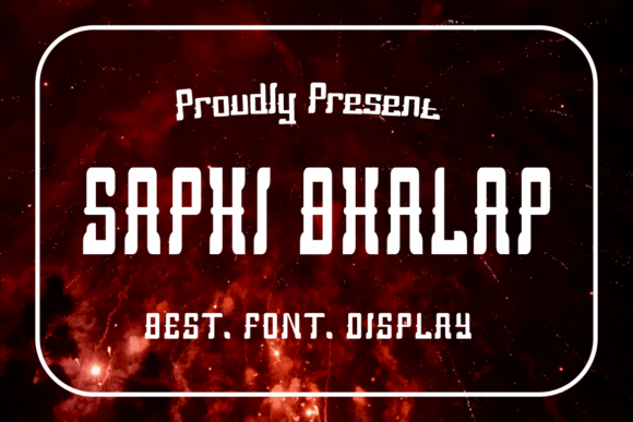 Saphi Bhalap: A Bold Slab Serif Font for Makers