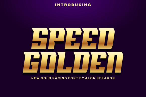 Speed Golden Font for Bold Business Branding