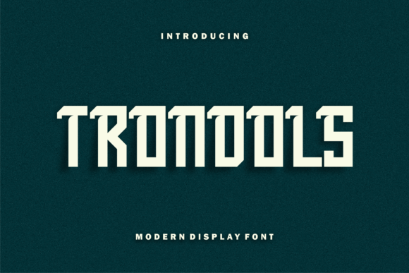 Trondols Font: Bold Slab Serif for Crafters