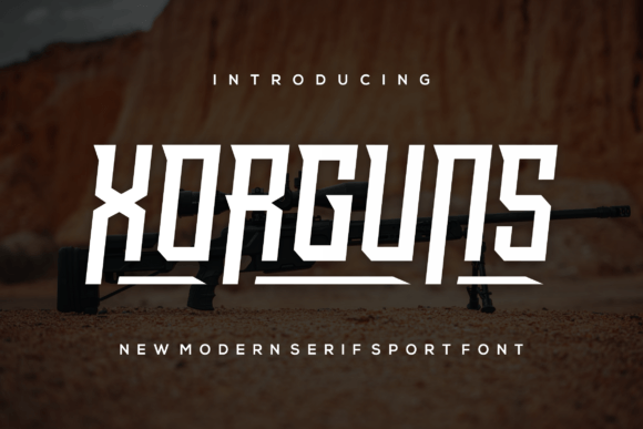 Xorguns: A Bold Slab Serif Font for Branding